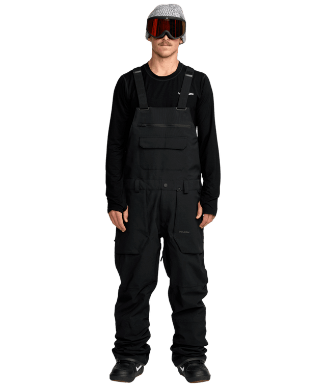 VOLCOM Roan Bib Snow Pants Black 2026 Men's Snow Bib Pants Volcom 
