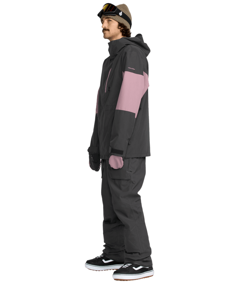VOLCOM Roan Bib Snow Pants Dark Grey 2026 Men's Snow Bib Pants Volcom 