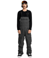 VOLCOM Roan Bib Snow Pants Dark Grey 2026 Men's Snow Bib Pants Volcom 
