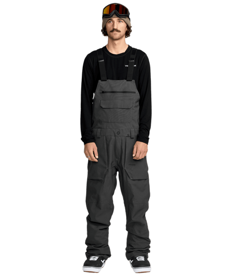 VOLCOM Roan Bib Snow Pants Dark Grey 2026 Men's Snow Bib Pants Volcom 