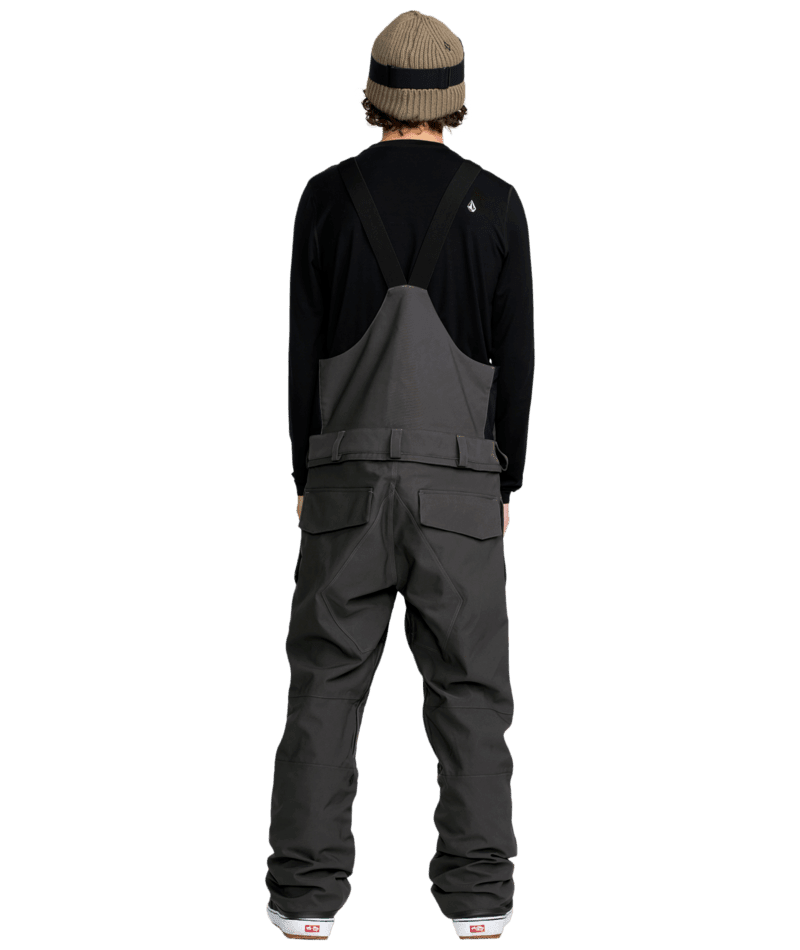 VOLCOM Roan Bib Snow Pants Dark Grey 2026 Men's Snow Bib Pants Volcom 