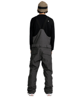 VOLCOM Roan Bib Snow Pants Dark Grey 2026 Men's Snow Bib Pants Volcom 