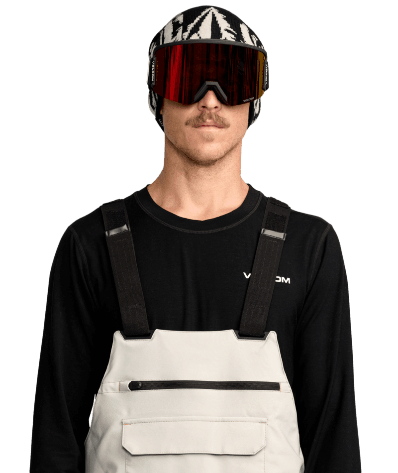 VOLCOM Roan Bib Snow Pants Stone 2026 Men's Snow Bib Pants Volcom 