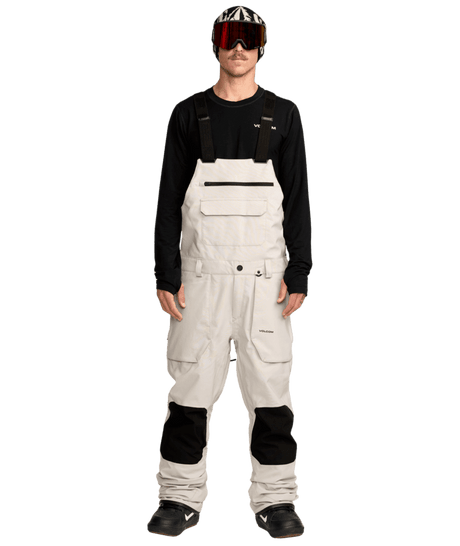 VOLCOM Roan Bib Snow Pants Stone 2026 Men's Snow Bib Pants Volcom 