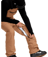 VOLCOM Roan Bib Snow Pants Terra Brown 2026 Men's Snow Bib Pants Volcom 