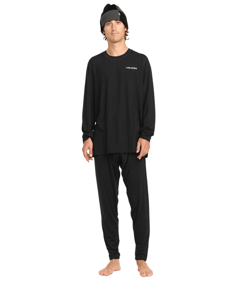 VOLCOM Merino Blend Crew Base Layer Black Men's Base Layers Volcom 