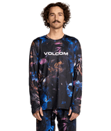 VOLCOM V-Science Crew Base Layer Top Space Aloha Men's Base Layers Volcom 