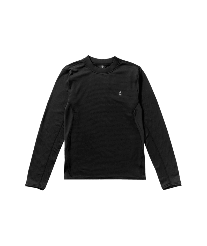 VOLCOM Gridlock Crew Neck Base Layer Top Black Men's Base Layers Volcom 