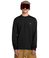 VOLCOM Gridlock Crew Neck Base Layer Top Black Men's Base Layers Volcom 