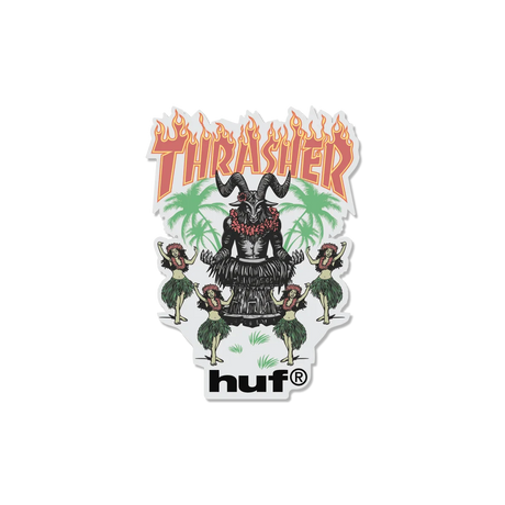 HUF x Thrasher Goat Luau Sticker Stickers Huf 
