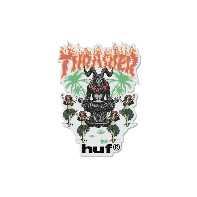 HUF x Thrasher Goat Luau Sticker Stickers Huf 