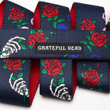 ARCADE Grateful Dead Slim Stretch Belt Bertha Bear Navy Women's Belts ARCADE 