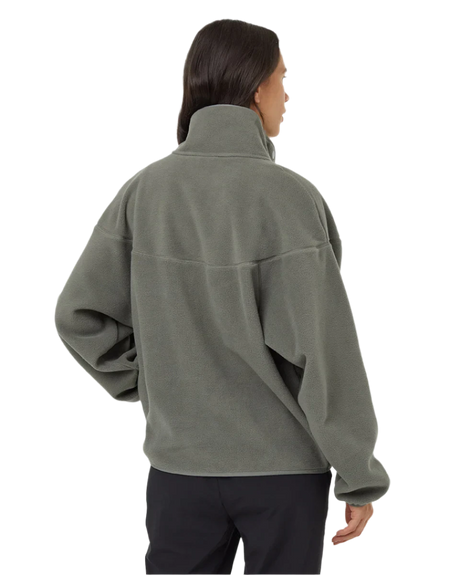 TENTREE Women's Recycled Microfleece 1/4 Snap Fleece Sweater Mineral Women's Sweaters Tentree 