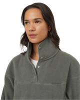 TENTREE Women's Recycled Microfleece 1/4 Snap Fleece Sweater Mineral Women's Sweaters Tentree 
