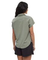 TENTREE Women's Harding Button-Up Shirt Agave Green Women's Flannels and Button Ups Tentree 