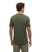 TENTREE Baker Henley T-Shirt Deep Olive Men's Short Sleeve T-Shirts Tentree 