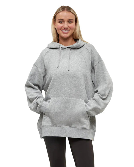 TENTREE Women's Bluffs Pullover Hoodie Harbour Grey Heather Women's Pullover Hoodies Tentree 