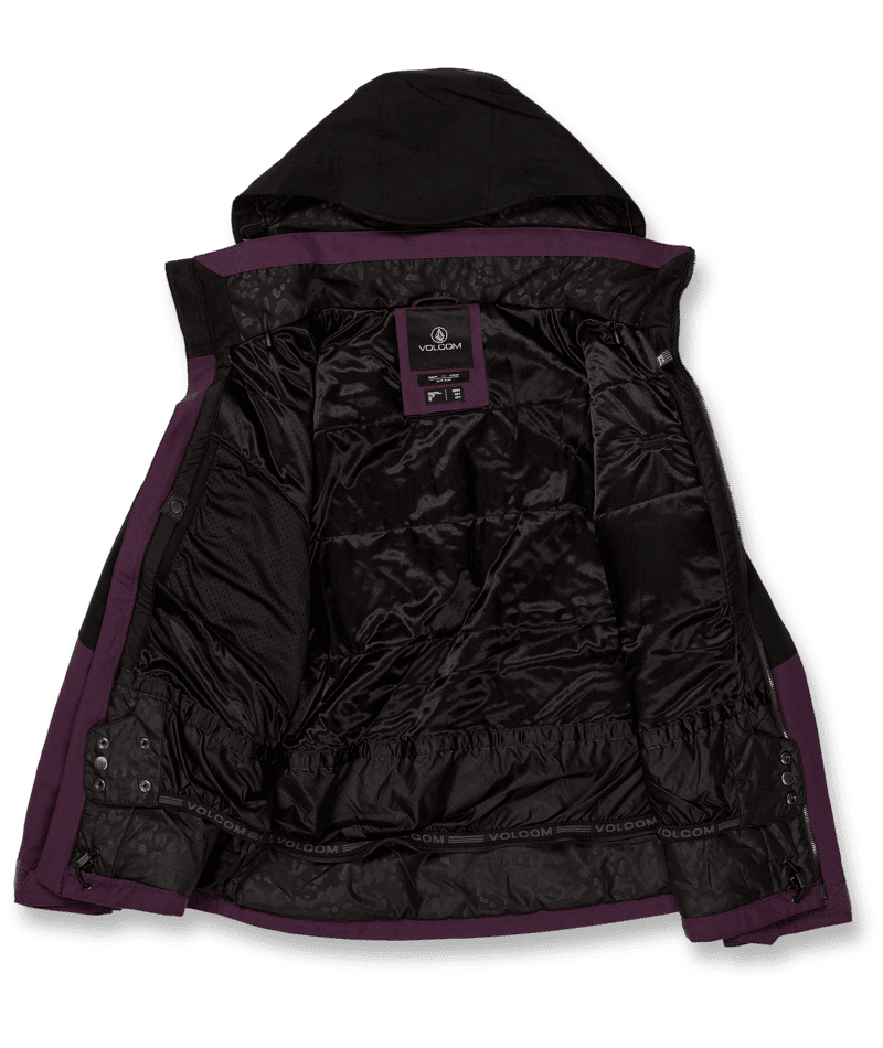 VOLCOM Women's Shelter 3D Stretch Snowboard Jacket Blackberry 2024 Women's Snow Jackets Volcom 