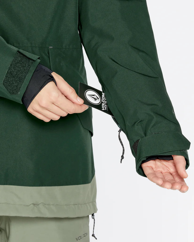 VOLCOM Women's GORE-TEX Fern Insulated Snowboard Jacket Scarab 2025 Women's Snow Jackets Volcom 