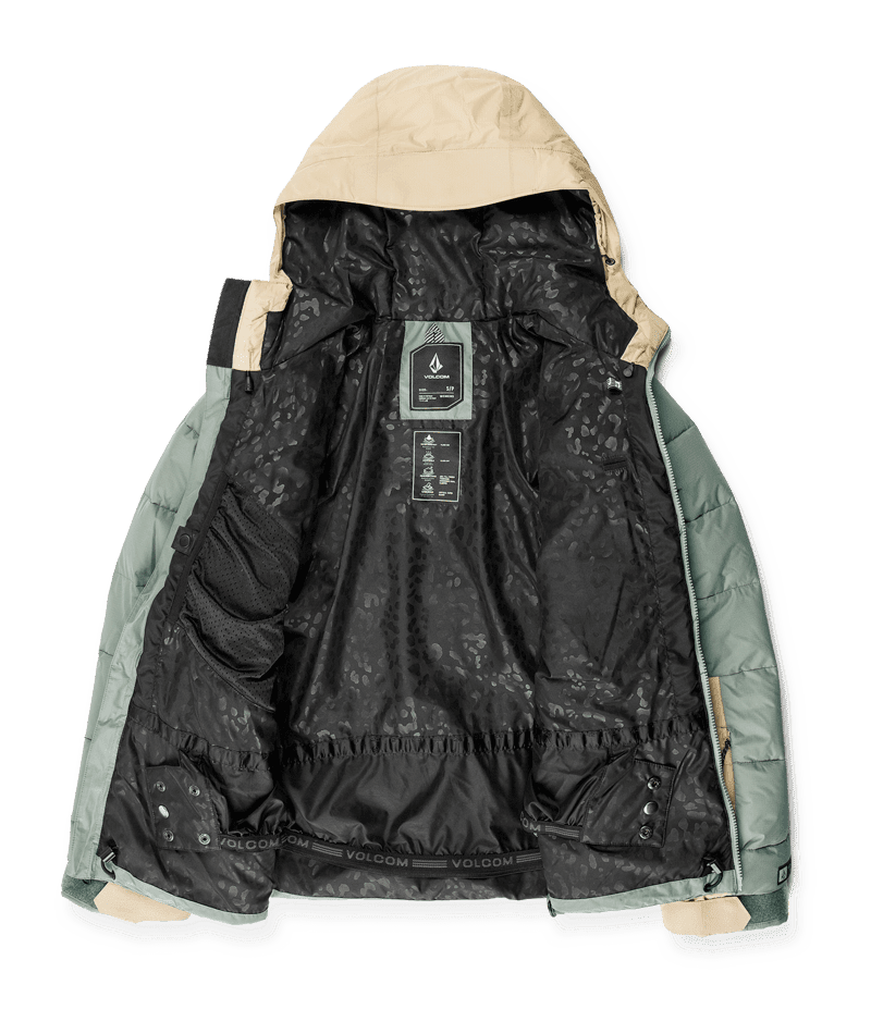 VOLCOM Women's Puffleup Snowboard Jacket Lichen Green 2025 Women's Snow Jackets Volcom 
