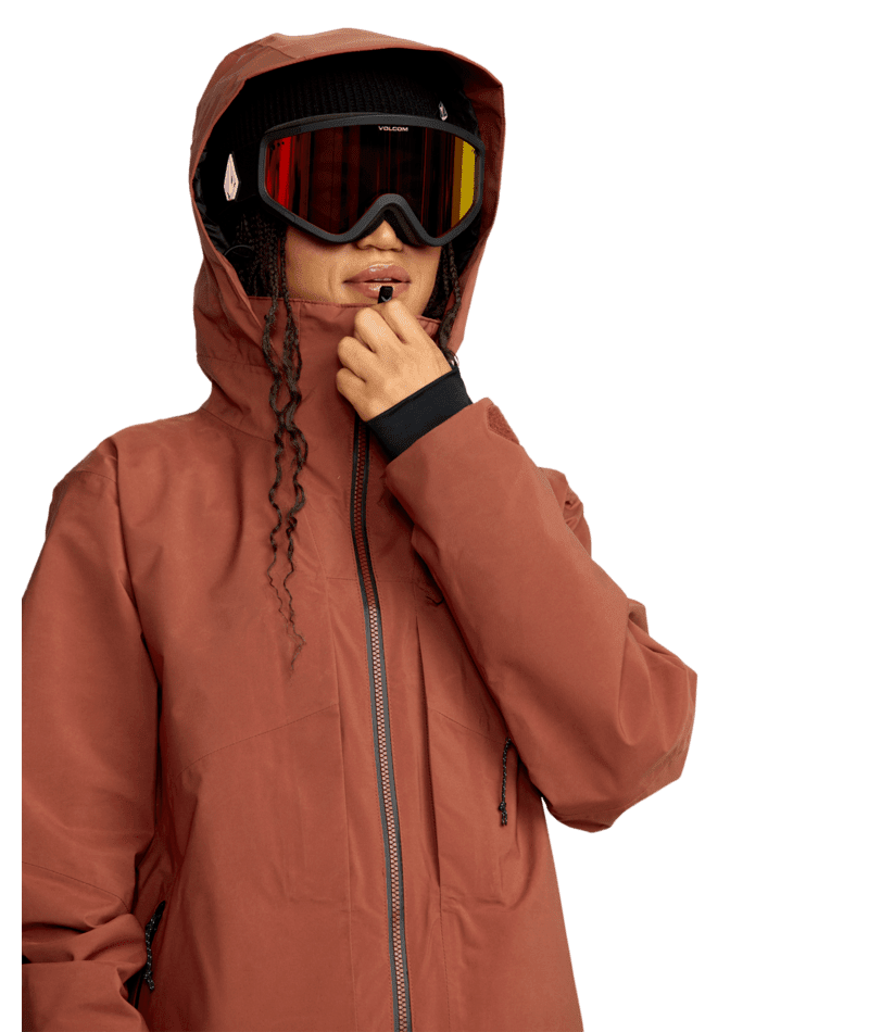 VOLCOM Women's AT Stretch GORE-TEX Snow Jacket Henna 2026 Women's Snow Jackets Volcom 