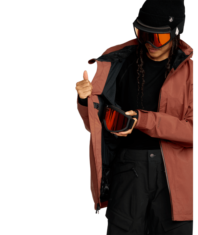 VOLCOM Women's AT Stretch GORE-TEX Snow Jacket Henna 2026 Women's Snow Jackets Volcom 