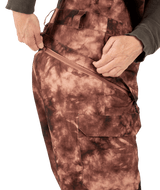 VOLCOM Women's Creston 3D Stretch Bib Overall Snowboard Pants Pink Salt Wash 2024 Women's Snow Bib Pants Volcom 