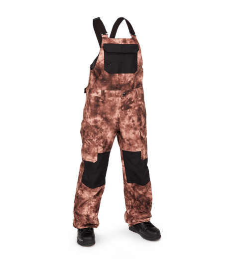 VOLCOM Women's Creston 3D Stretch Bib Overall Snowboard Pants Pink Salt Wash 2024 Women's Snow Bib Pants Volcom 