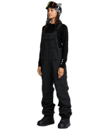 VOLCOM Women's Creston 3D Stretch Bib Snow Pants Black 2026 Women's Snow Bib Pants Volcom 