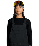VOLCOM Women's Creston 3D Stretch Bib Snow Pants Black 2026 Women's Snow Bib Pants Volcom 
