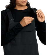 VOLCOM Women's Creston 3D Stretch Bib Snow Pants Black 2026 Women's Snow Bib Pants Volcom 
