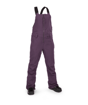 VOLCOM Women's Swift Bib Overall Snowboard Pants Blackberry 2024 Women's Snow Bib Pants Volcom 