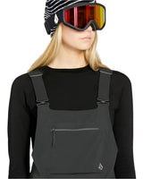 VOLCOM Women's GORE-TEX Elm Stretch Bib Overall Snowboard Pant Black 2025 Women's Snow Bib Pants Volcom 
