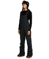 VOLCOM Women's Ash Stretch GORE-TEX Bib Snow Pants Black 2026 Women's Snow Bib Pants Volcom 