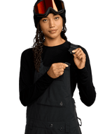 VOLCOM Women's Ash Stretch GORE-TEX Bib Snow Pants Black 2026 Women's Snow Bib Pants Volcom 