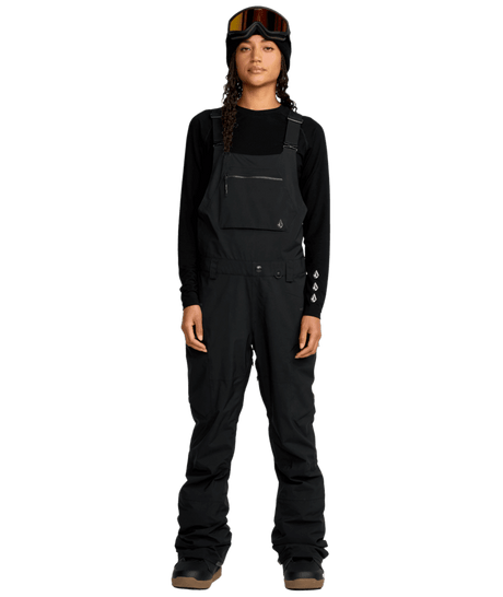 VOLCOM Women's Ash Stretch GORE-TEX Bib Snow Pants Black 2026 Women's Snow Bib Pants Volcom 
