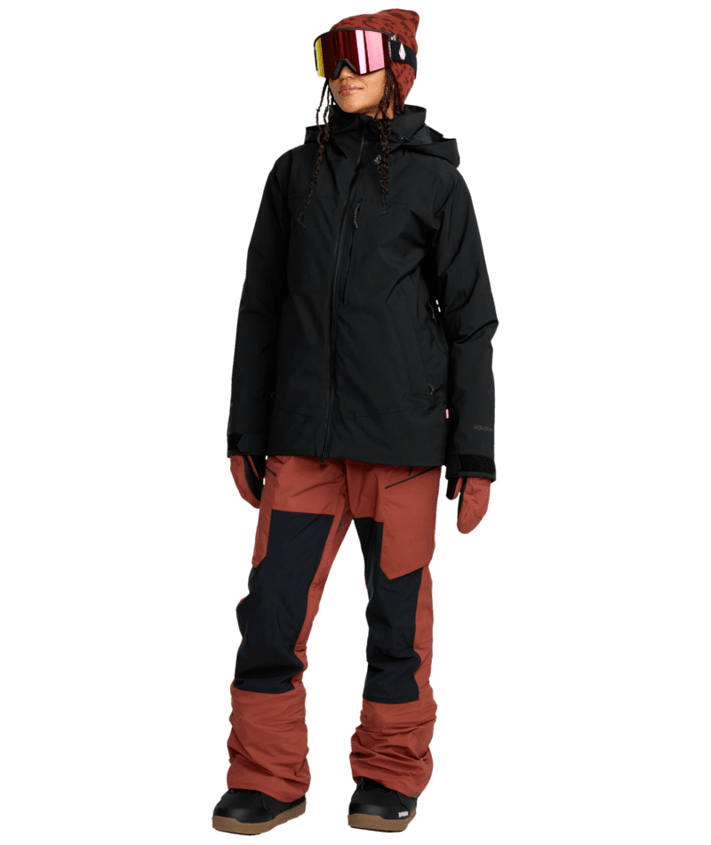 VOLCOM Women's Ash Stretch GORE-TEX Bib Snow Pants Henna 2026 Women's Snow Bib Pants Volcom 