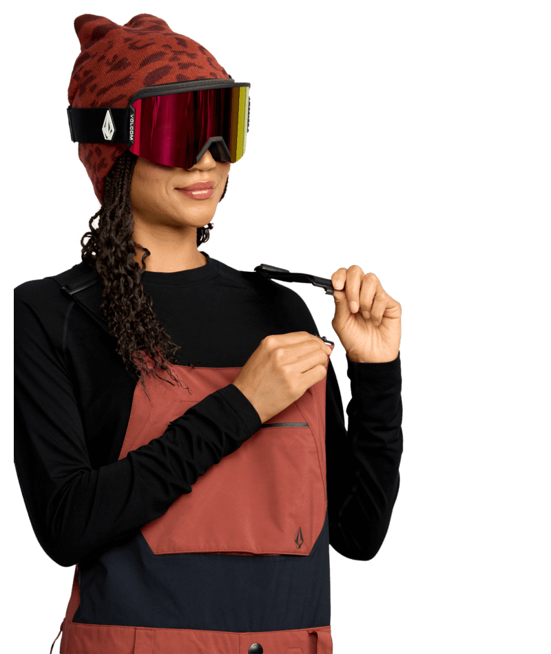 VOLCOM Women's Ash Stretch GORE-TEX Bib Snow Pants Henna 2026 Women's Snow Bib Pants Volcom 