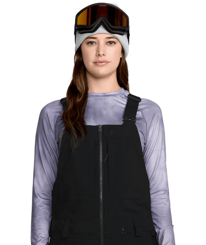 VOLCOM Women's Swift Bib Overall Snow Pants Black 2026 Women's Snow Bib Pants Volcom 