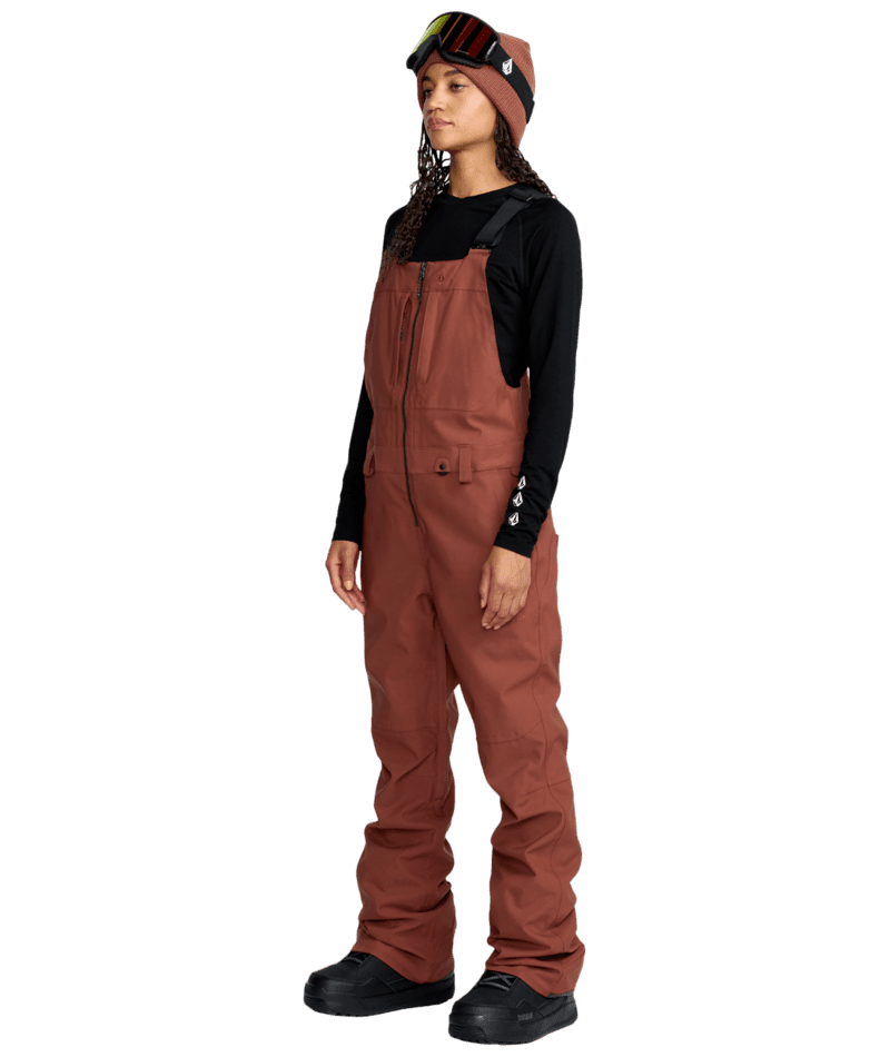 VOLCOM Women's Swift Bib Overall Snow Pants Henna 2026 Women's Snow Bib Pants Volcom 