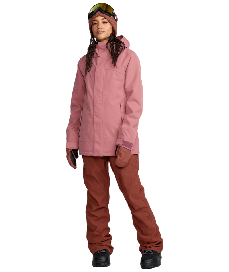 VOLCOM Women's Swift Bib Overall Snow Pants Henna 2026 Women's Snow Bib Pants Volcom 