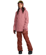 VOLCOM Women's Swift Bib Overall Snow Pants Henna 2026 Women's Snow Bib Pants Volcom 