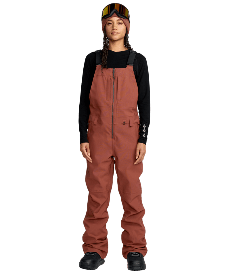 VOLCOM Women's Swift Bib Overall Snow Pants Henna 2026 Women's Snow Bib Pants Volcom 