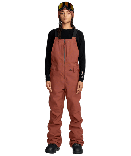 VOLCOM Women's Swift Bib Overall Snow Pants Henna 2026 Women's Snow Bib Pants Volcom 