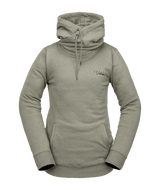 VOLCOM Women's Tower Pullover Fleece Lichen Green Women's Pullover Hoodies Volcom 