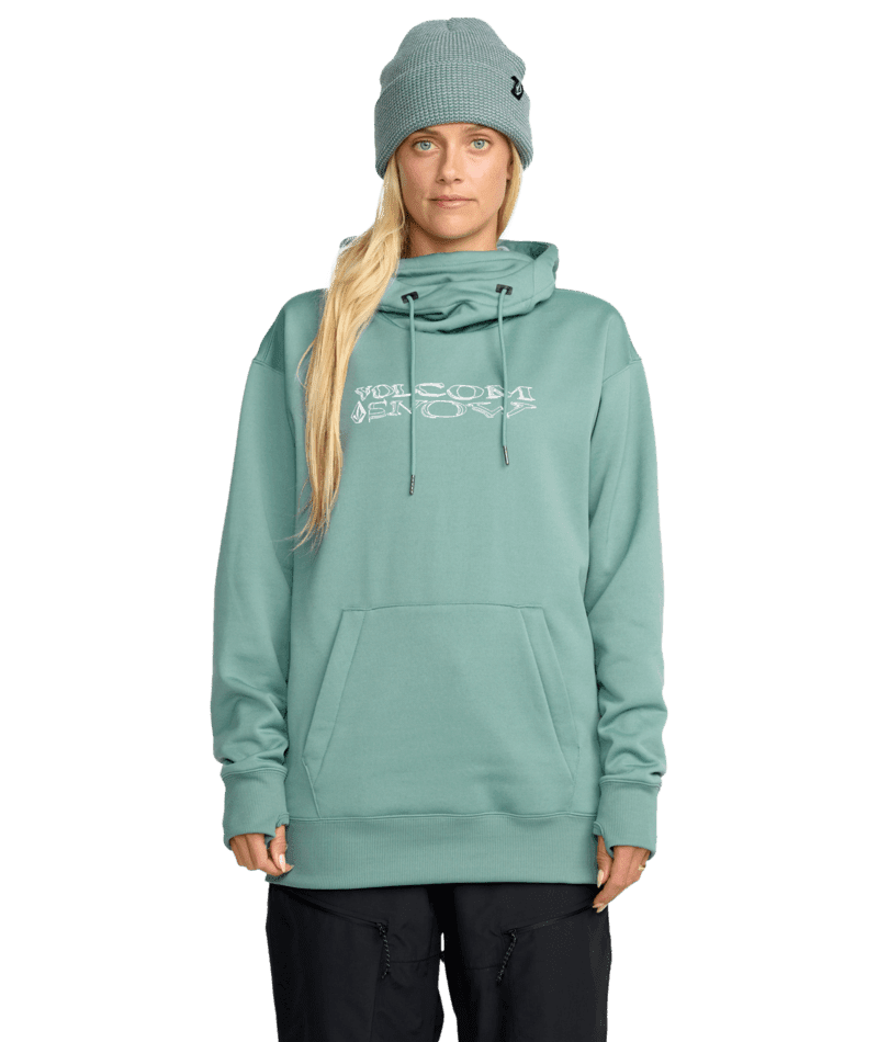VOLCOM Women's Riding Hydro Pullover Hoodie Arctic Blue Men's Pullover Hoodies Volcom 