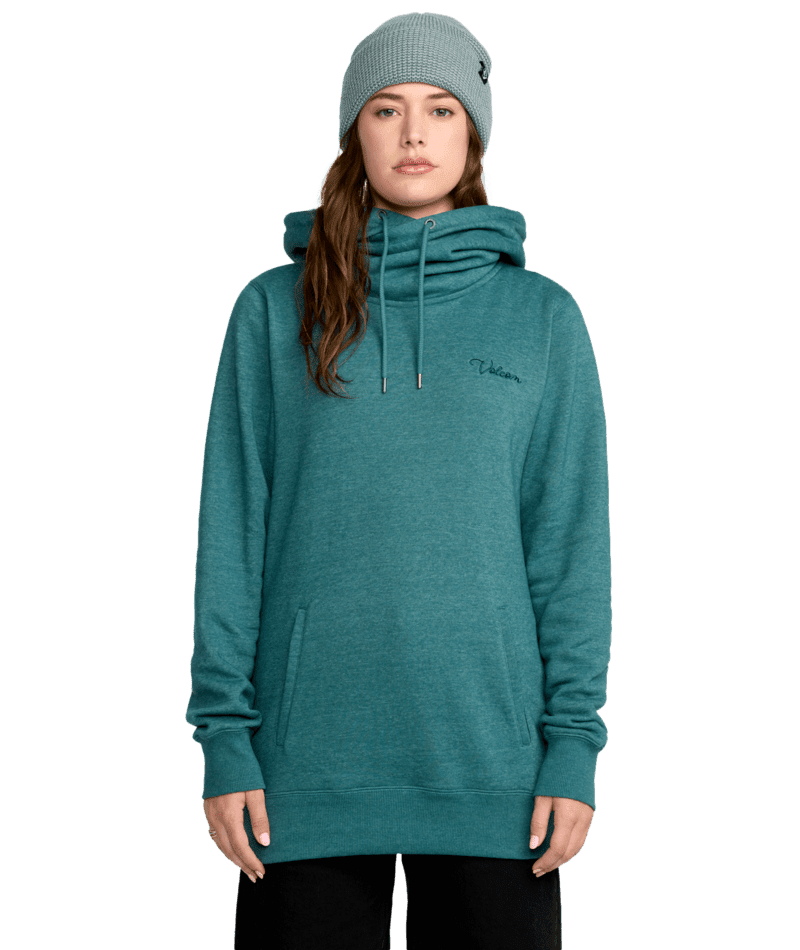 VOLCOM Women's Tower Fleece Pullover Hoodie Atlantic Deep Women's Pullover Hoodies Volcom 