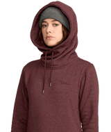 VOLCOM Women's Tower Fleece Pullover Hoodie Oxblood Women's Pullover Hoodies Volcom 