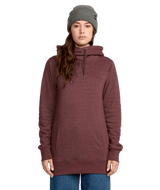 VOLCOM Women's Tower Fleece Pullover Hoodie Oxblood Women's Pullover Hoodies Volcom 