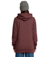 VOLCOM Women's Tower Fleece Pullover Hoodie Oxblood Women's Pullover Hoodies Volcom 
